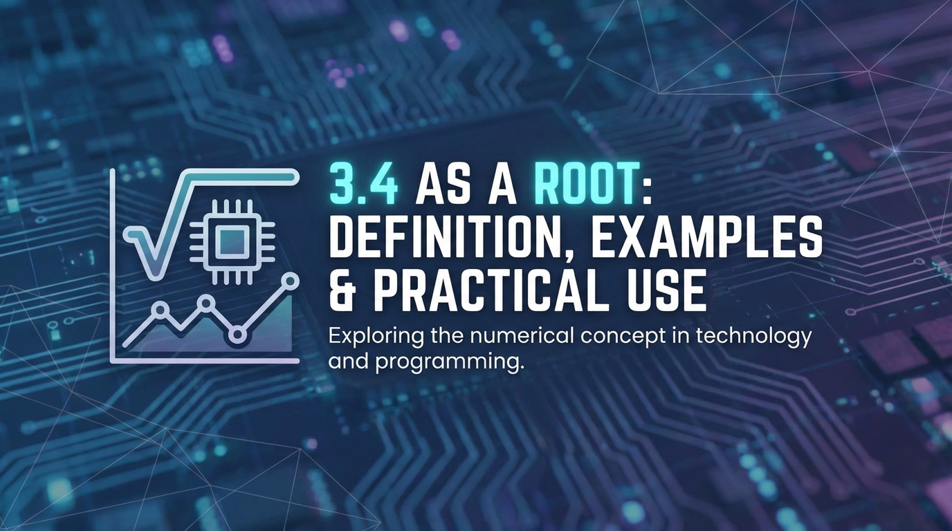 3.4 as a Root: Definition, Examples & Practical Use