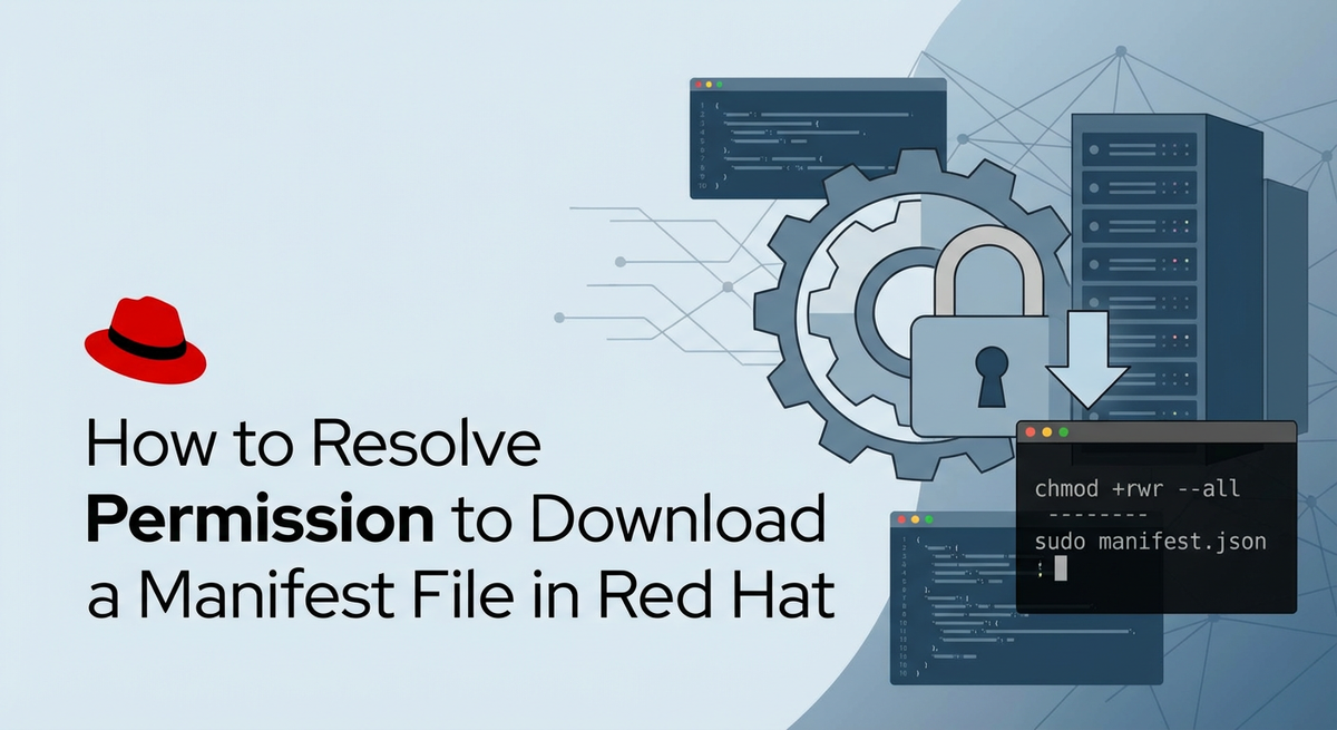 How to Resolve Permission to Download a Manifest File Red Hat