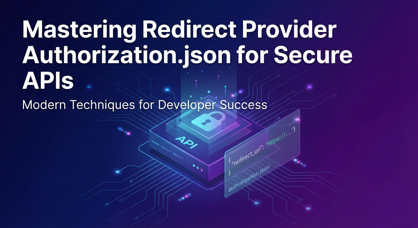 Mastering redirect provider authorization.json for Secure APIs