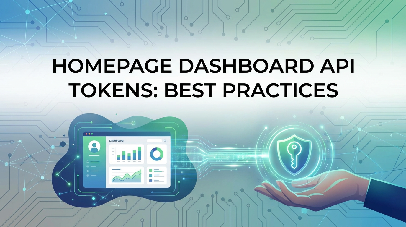 Homepage Dashboard API Tokens: Best Practices