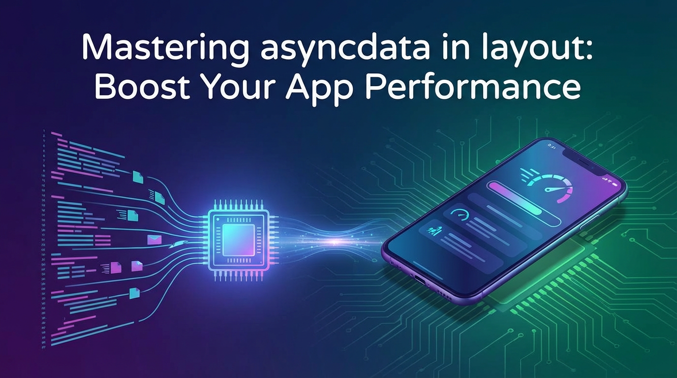 Mastering asyncdata in layout: Boost Your App Performance