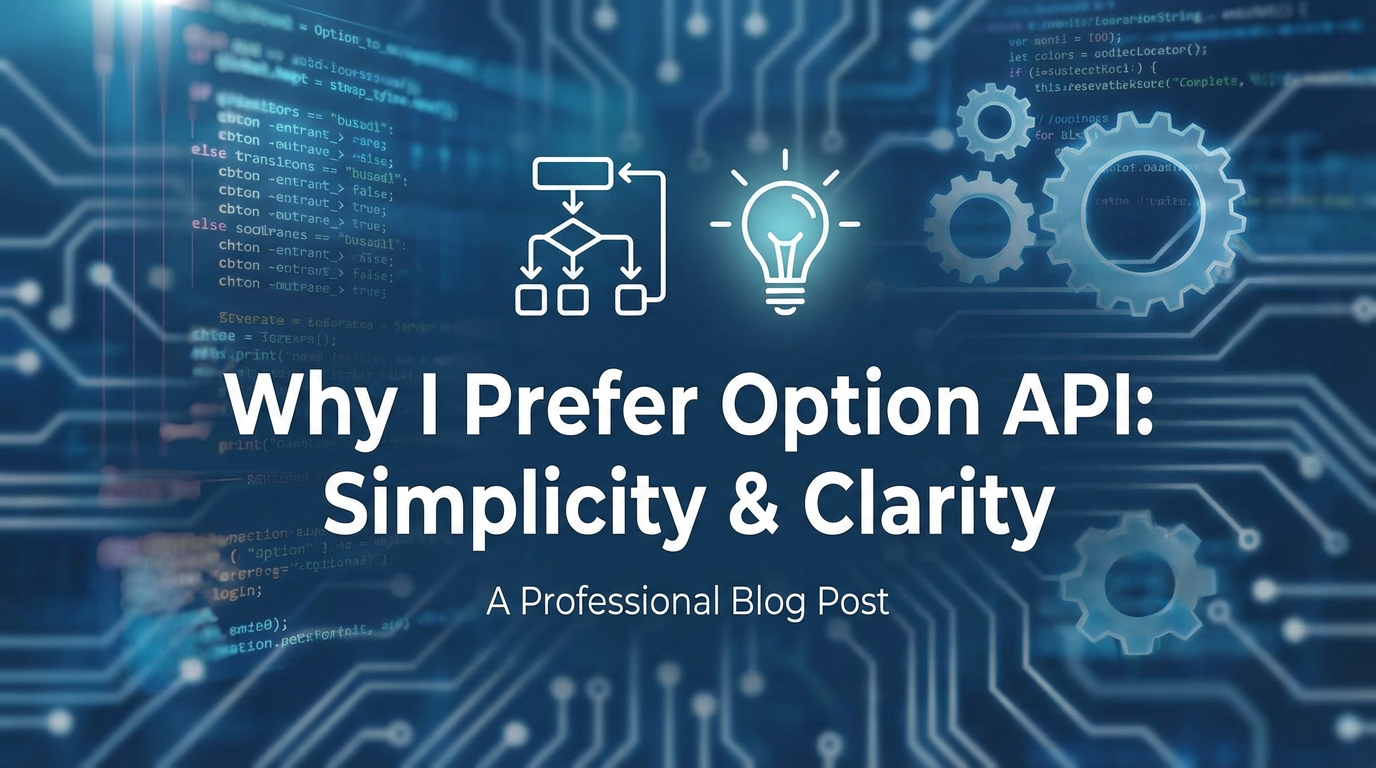 Why I Prefer Option API: Simplicity & Clarity