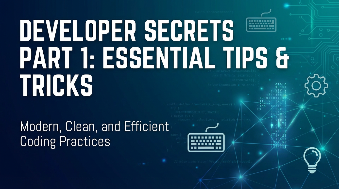 Developer Secrets Part 1: Essential Tips & Tricks