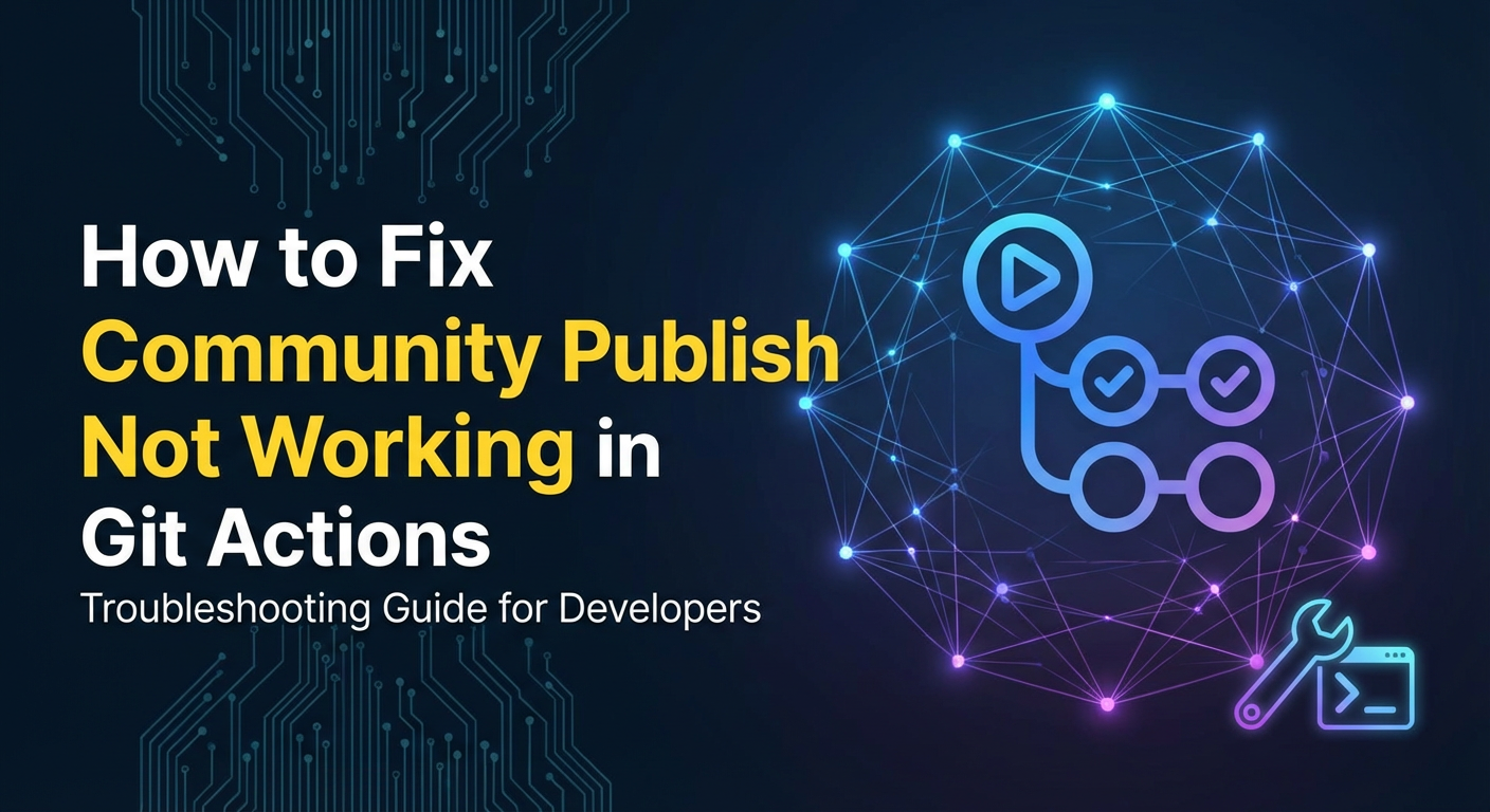 How to Fix Community Publish Not Working in Git Actions
