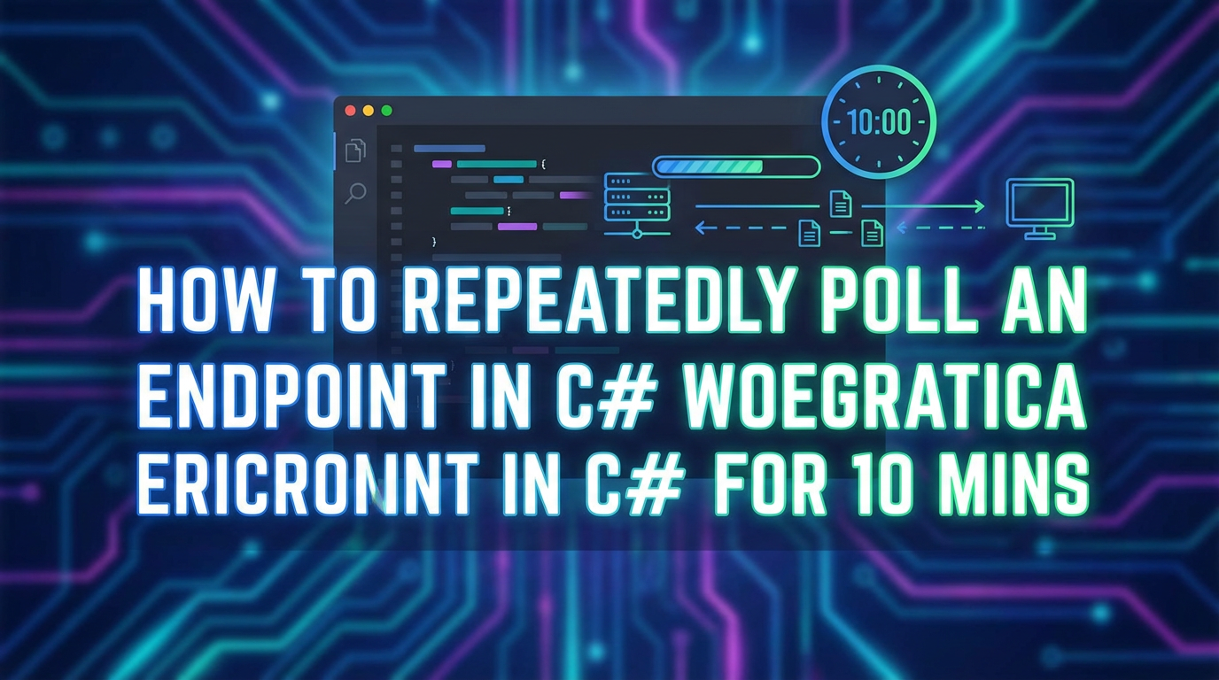 How to Repeatedly Poll an Endpoint in C# for 10 Mins