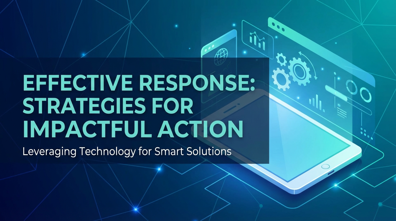 Effective Responce: Strategies for Impactful Action