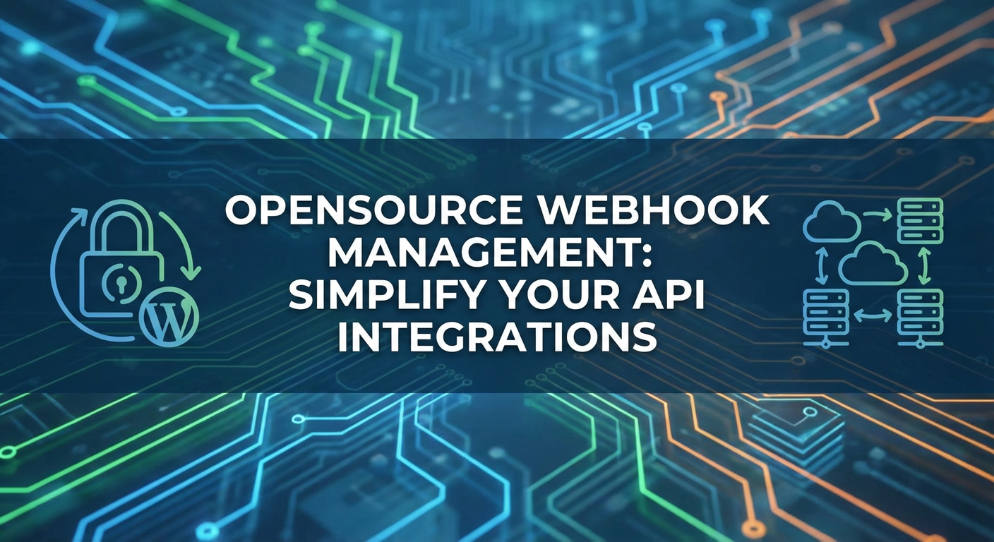 Opensource Webhook Management: Simplify Your API Integrations