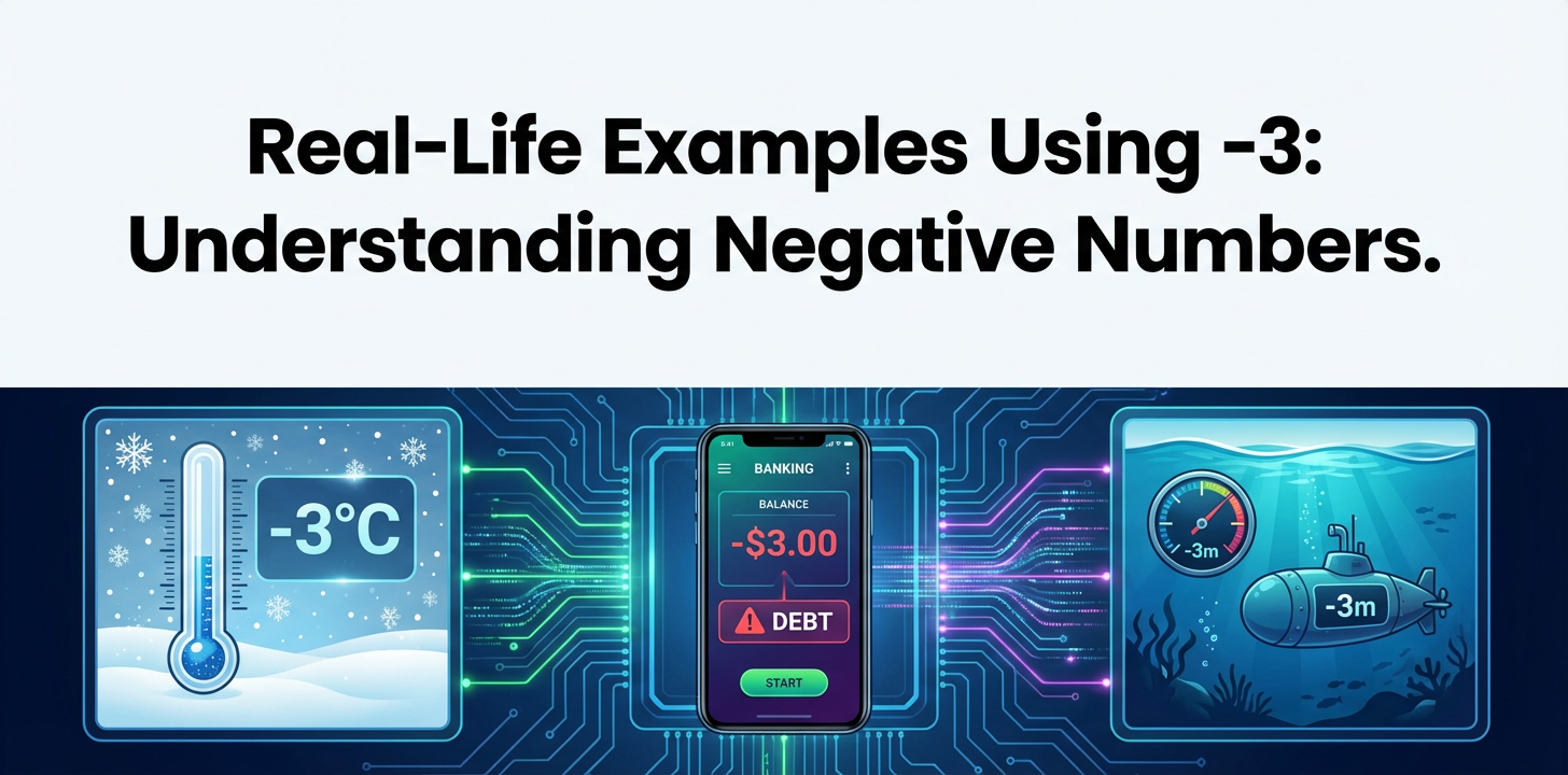 Real-Life Examples Using -3: Understanding Negative Numbers