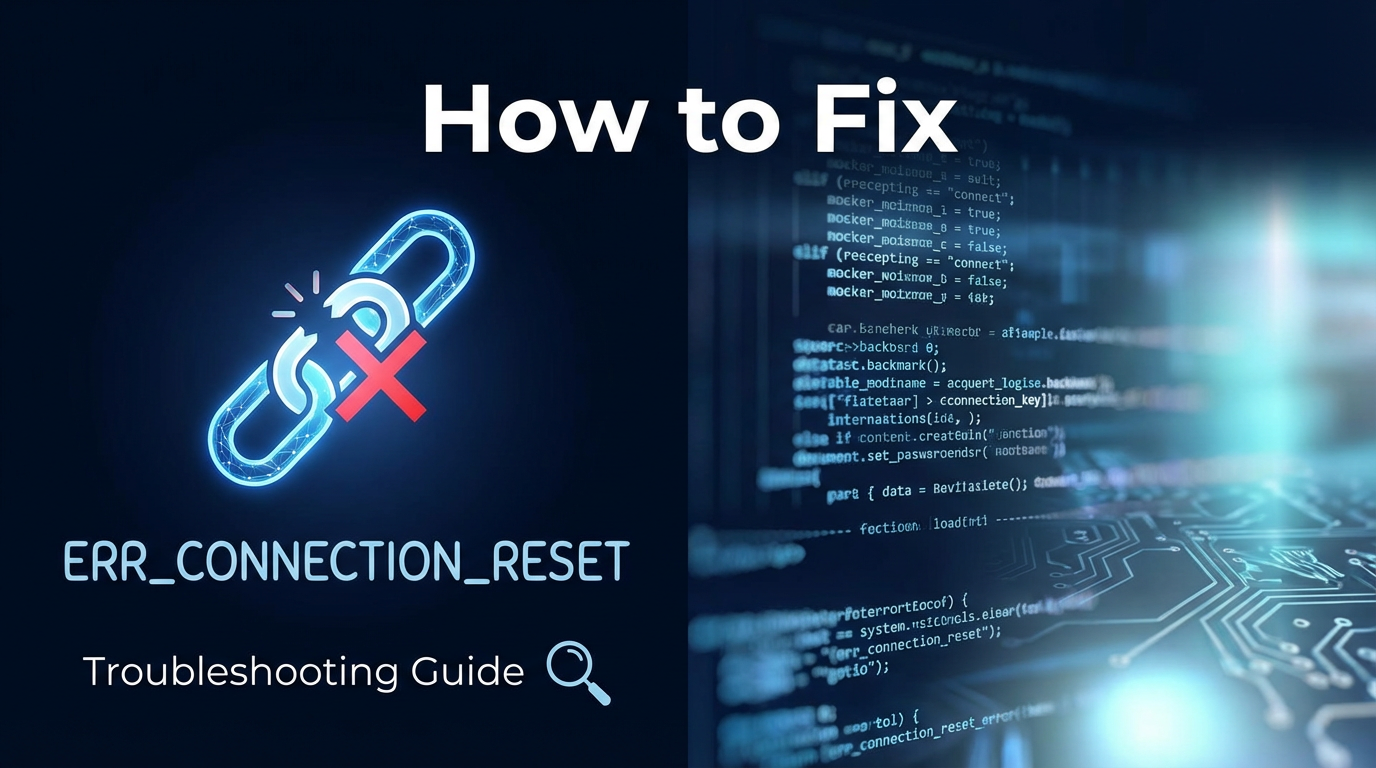 How to Fix ERR_CONNECTION_RESET: Troubleshooting Guide