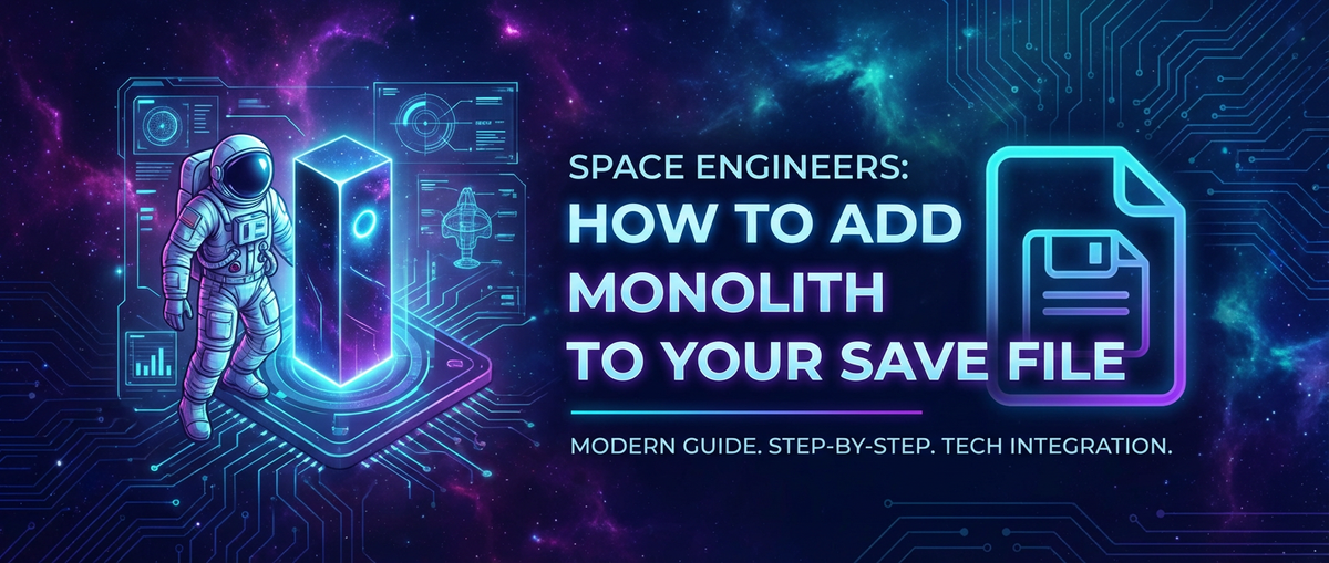Space Engineers: How to Add Monolith to Your Save File