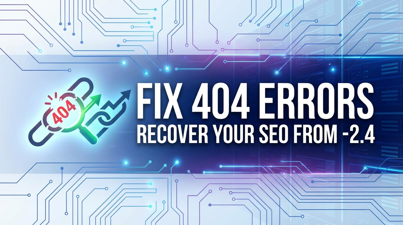 Fix 404 Errors: Recover Your SEO from -2.4
