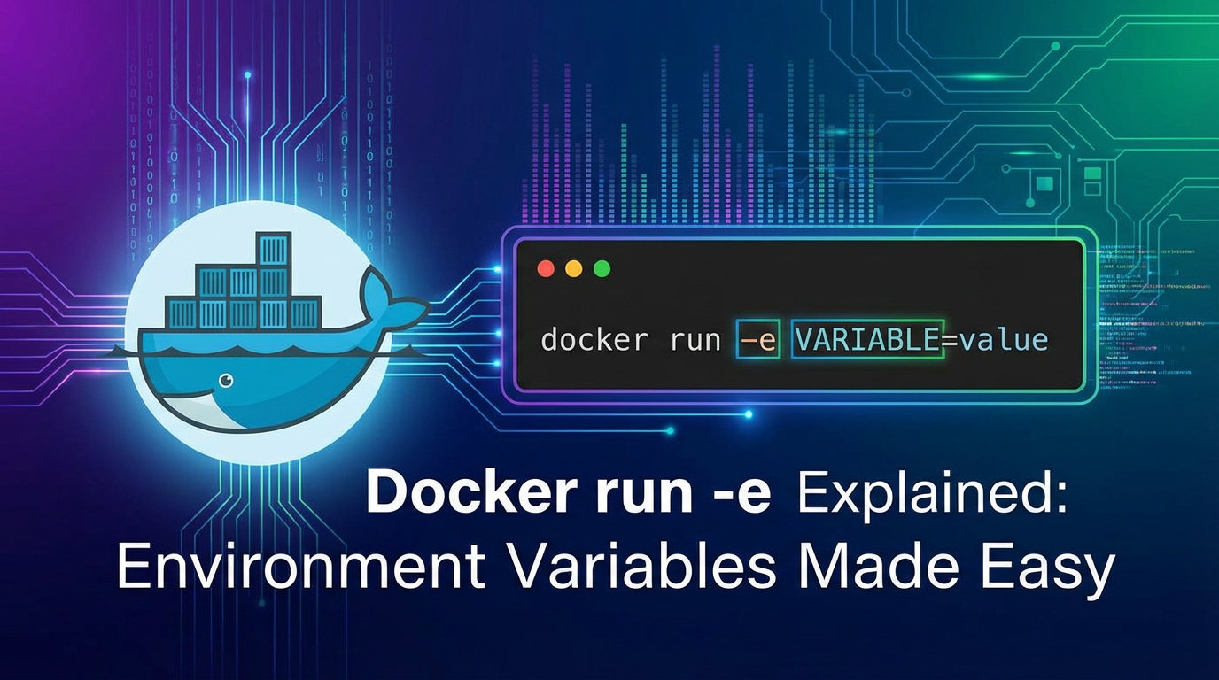 Docker run -e Explained: Environment Variables Made Easy
