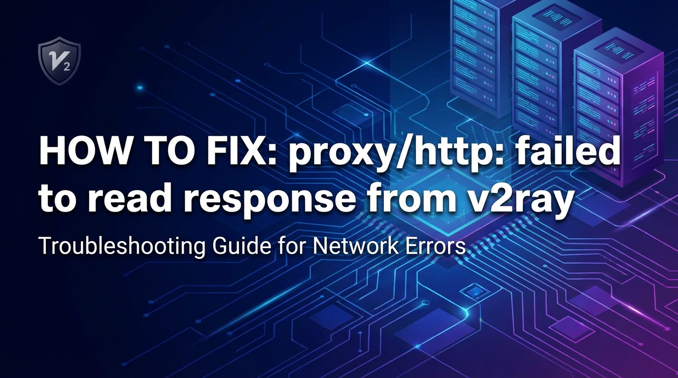 How to Fix proxy/http: failed to read response from v2ray