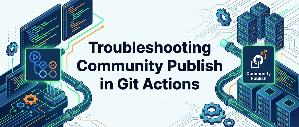 Troubleshooting Community Publish in Git Actions