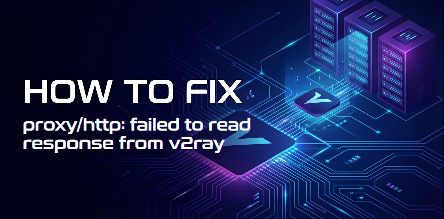 How to Fix: proxy/http: failed to read response from v2ray