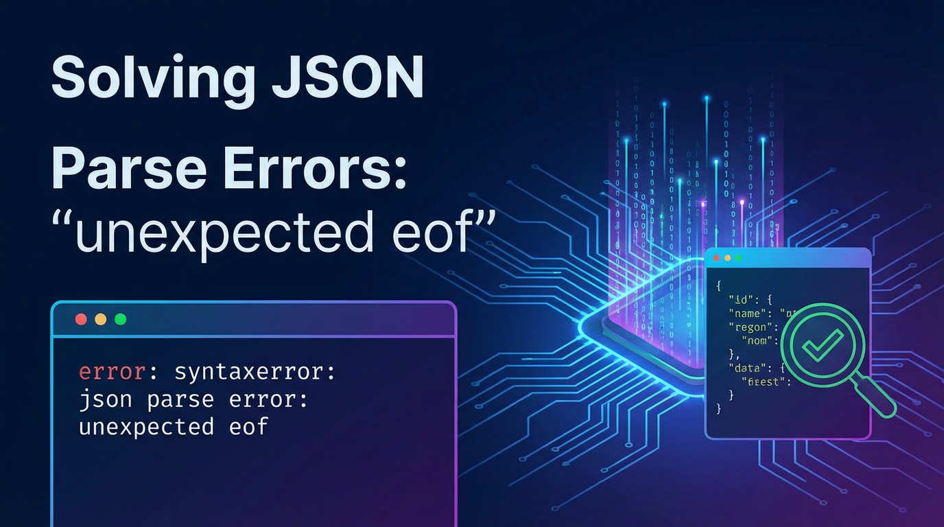Solving 'error: syntaxerror: json parse error: unexpected eof'
