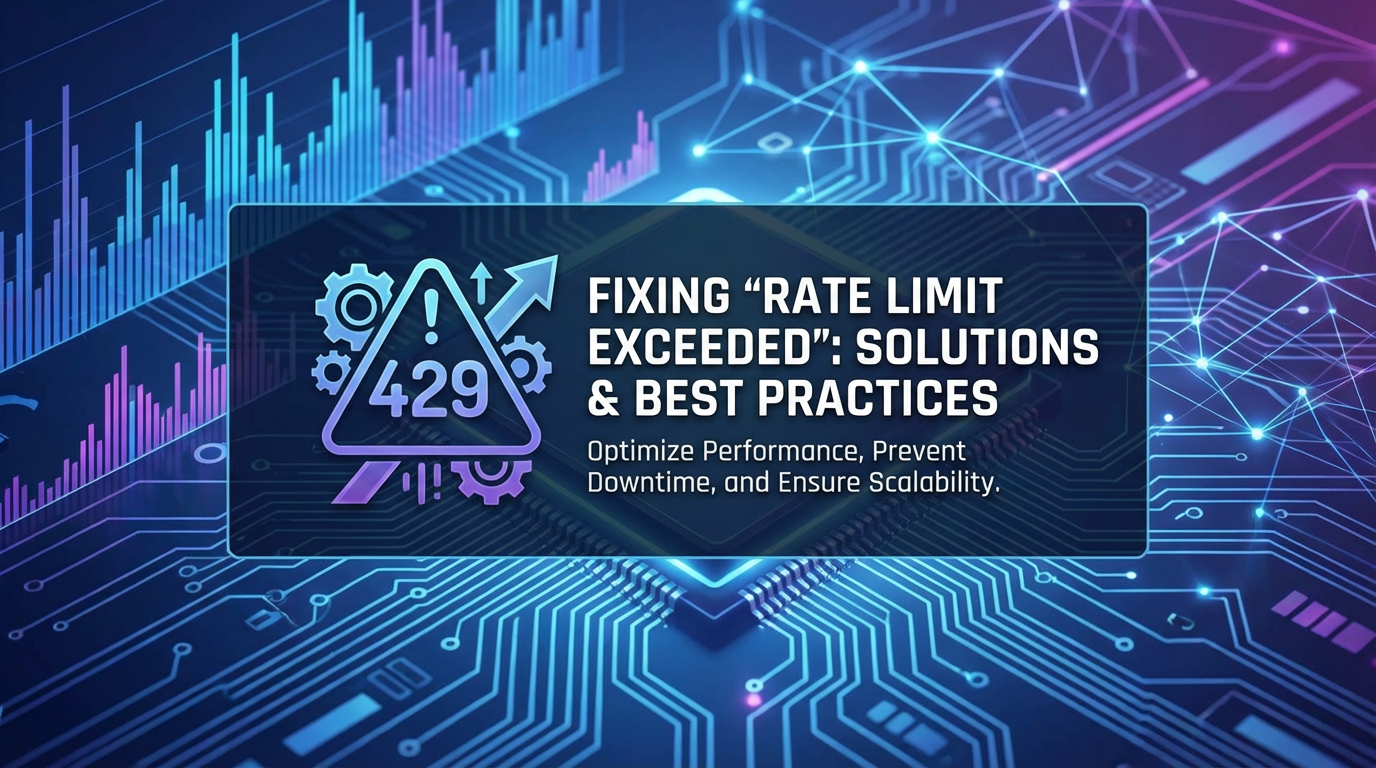 Fixing 'Rate Limit Exceeded': Solutions & Best Practices