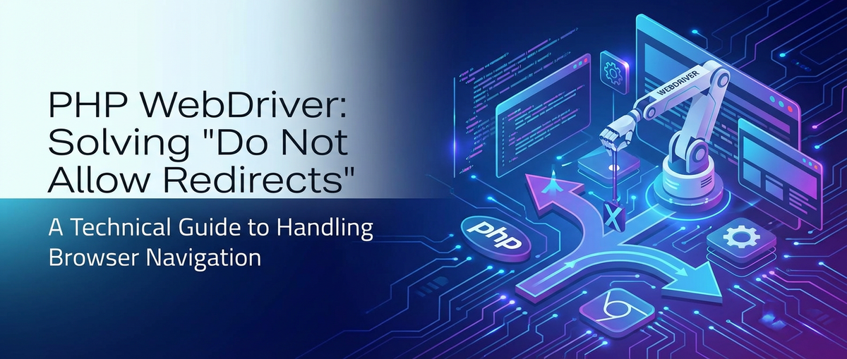 PHP WebDriver: How to Solve 'Do Not Allow Redirects'