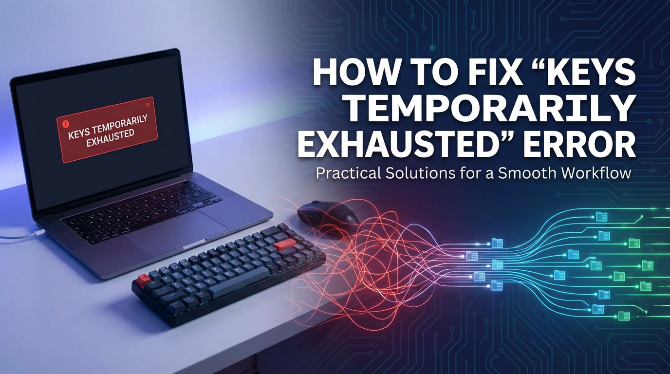 How to Fix 'Keys Temporarily Exhausted' Error