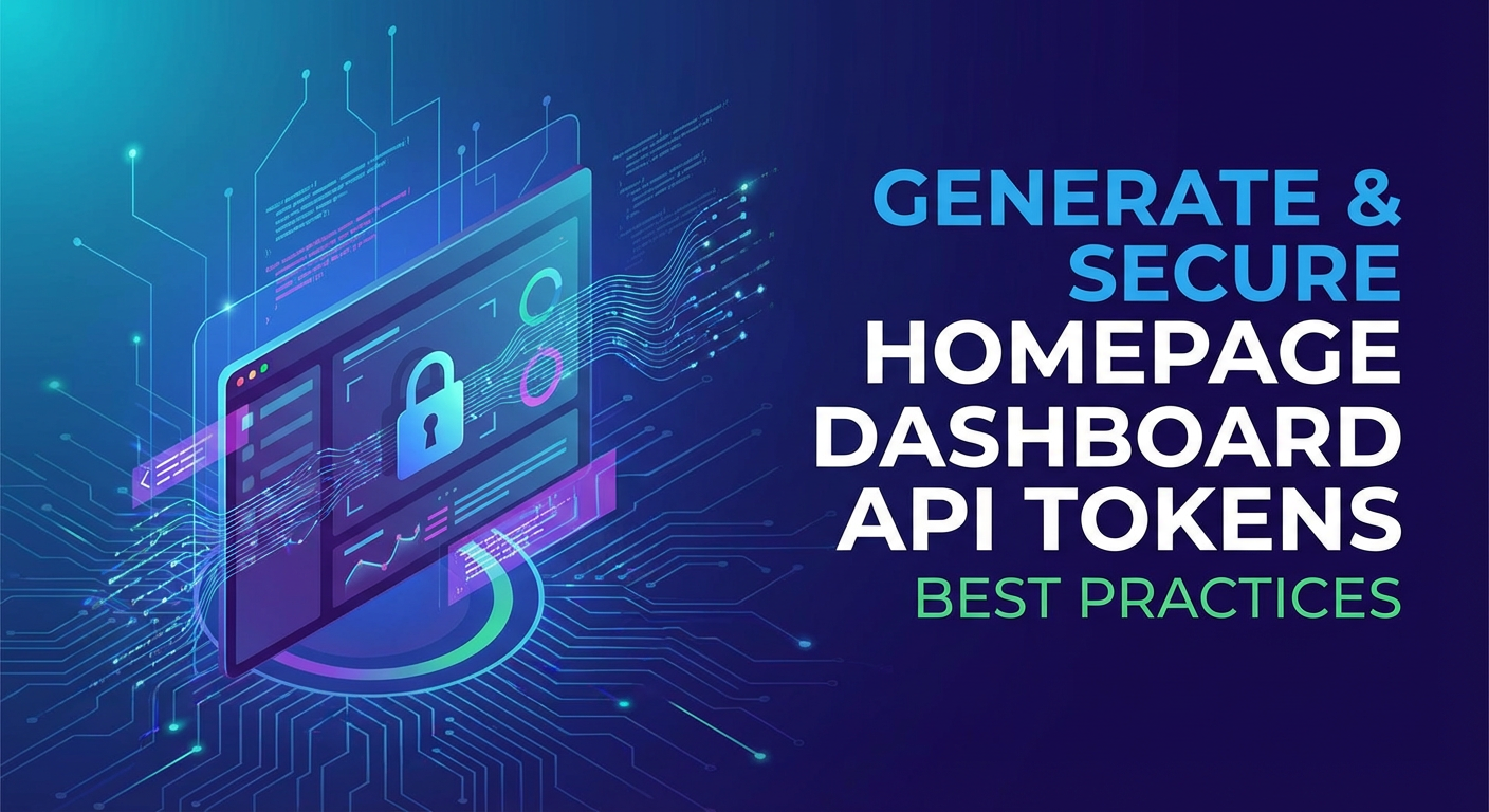 Generate & Secure Homepage Dashboard API Tokens: Best Practices