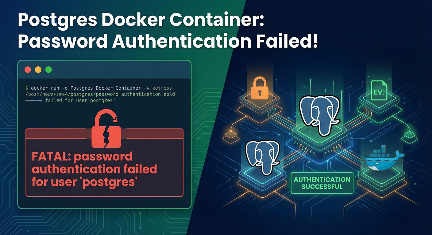 Postgres Docker Container Password Authentication Failed!
