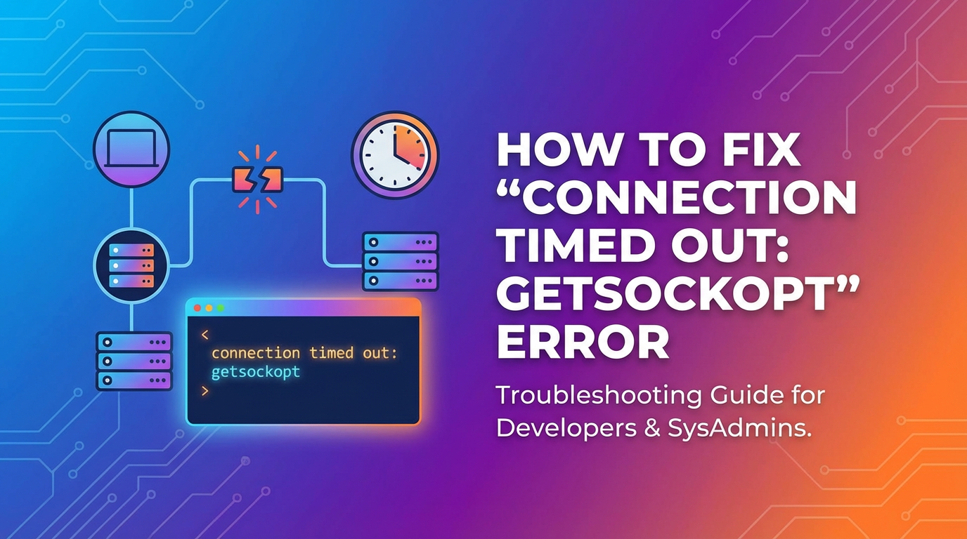 How to Fix 'connection timed out: getsockopt' Error
