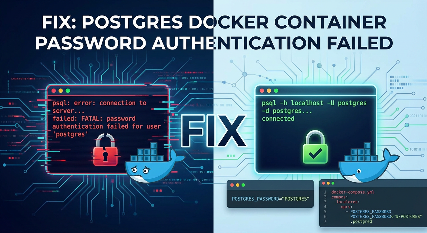 FIX: Postgres Docker Container Password Authentication Failed
