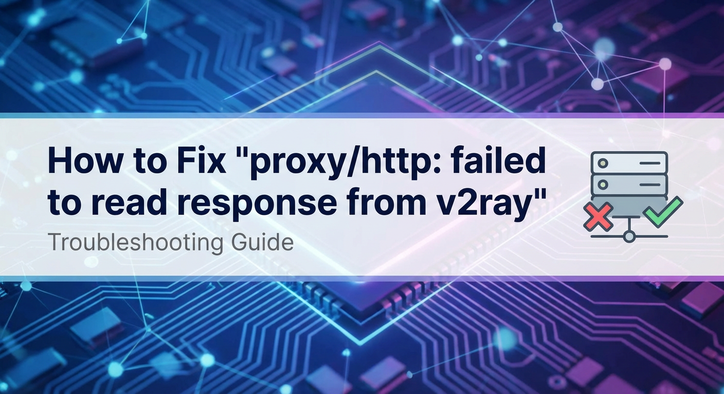 How to Fix 'proxy/http: failed to read response from v2ray'