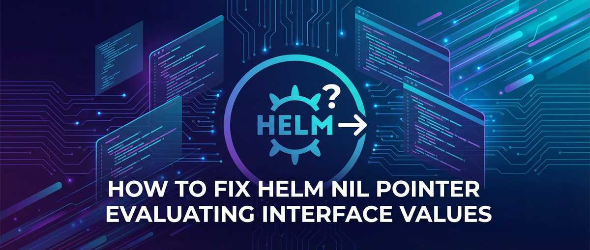 How to Fix Helm Nil Pointer Evaluating Interface Values