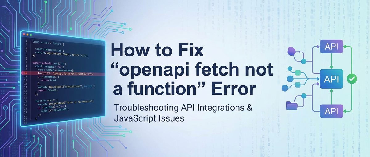 How to Fix "openapi fetch not a function" Error