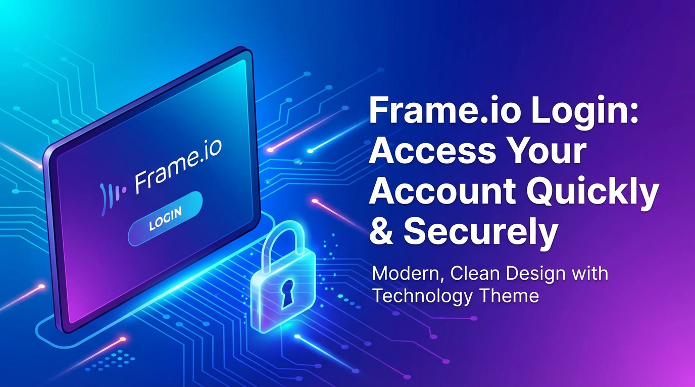 Frame.io Login: Access Your Account Quickly & Securely