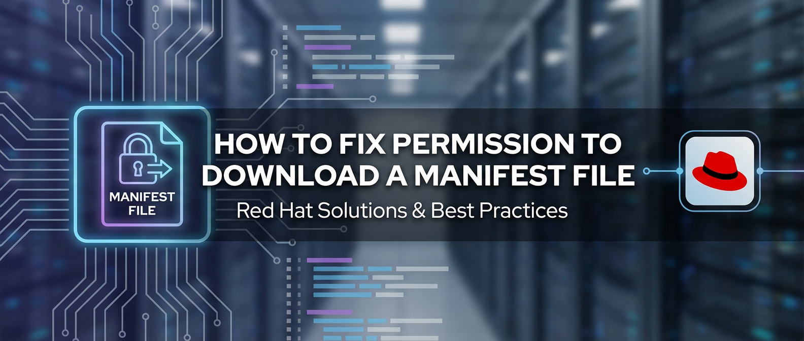 How to Fix Permission to Download a Manifest File Red Hat