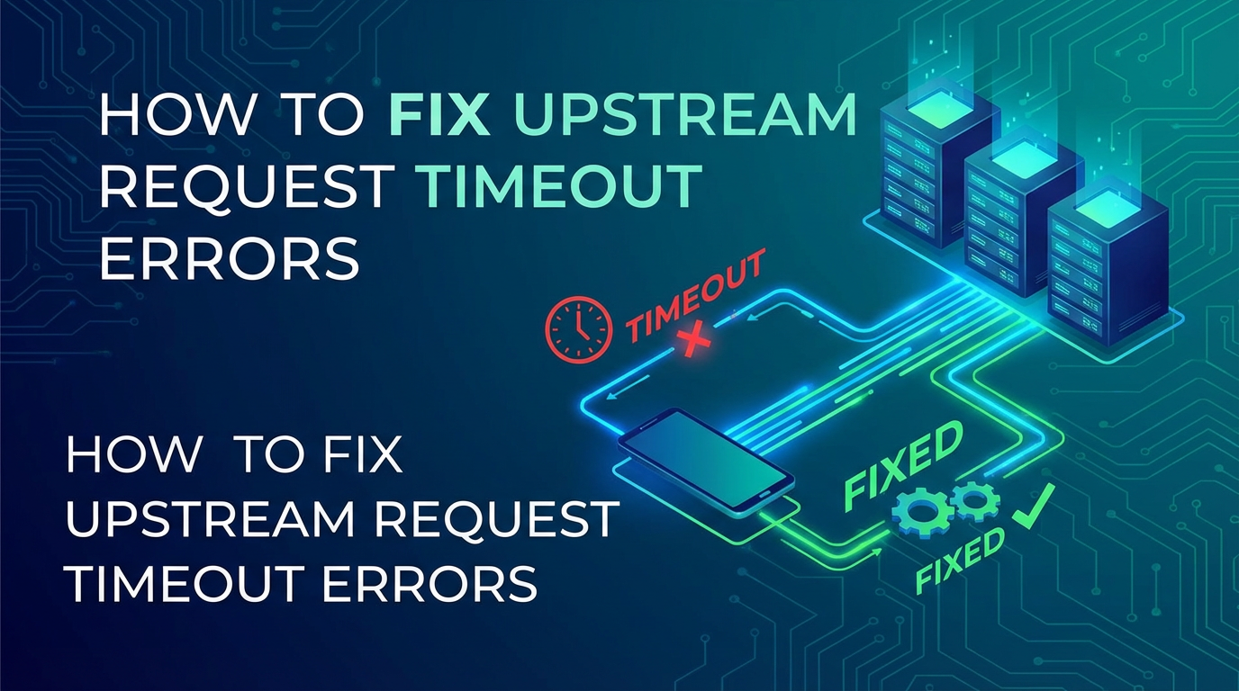 How to Fix Upstream Request Timeout Errors