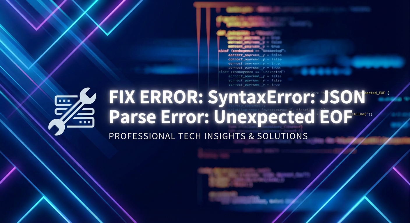 Fix Error: SyntaxError: JSON Parse Error: Unexpected EOF