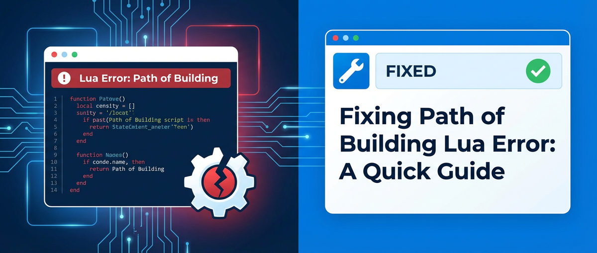 Fixing Path of Building Lua Error: A Quick Guide