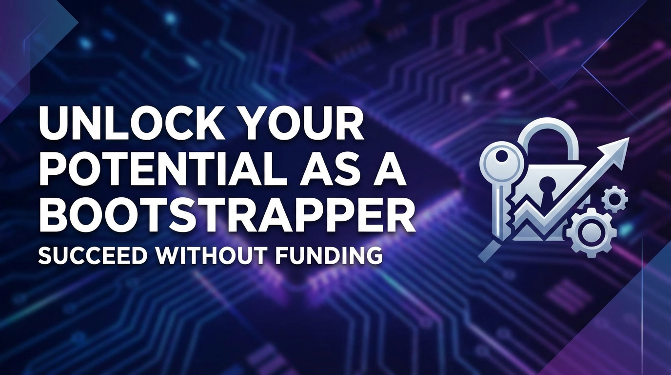 Unlock Your Potential as a Bootstrapper: Succeed Without Funding