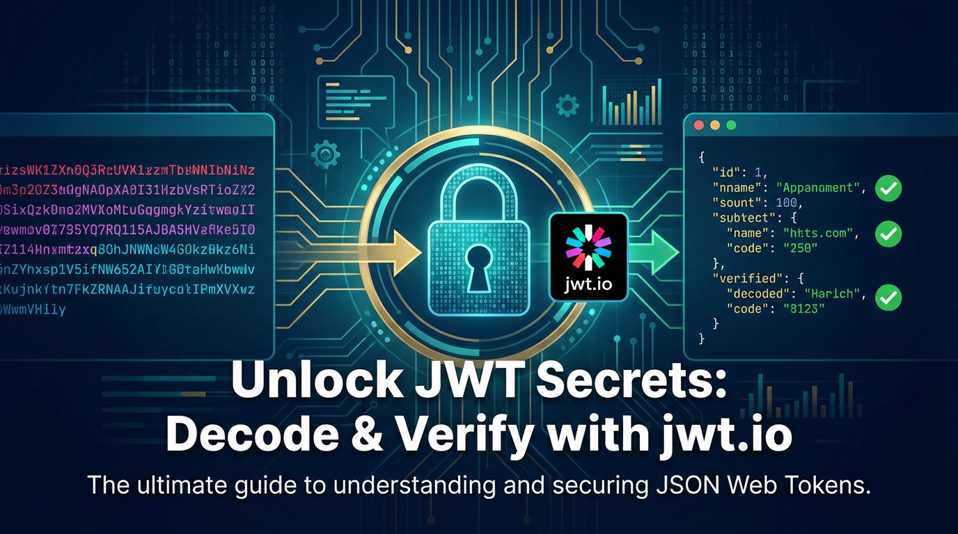 Unlock JWT Secrets: Decode & Verify with `jwt io`