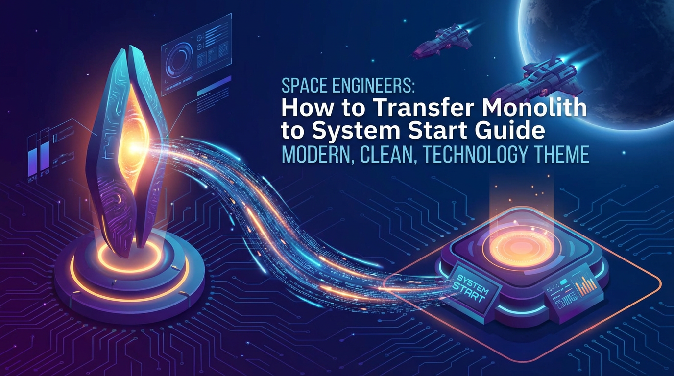 Space Engineers: How to Transfer Monolith to System Start Guide
