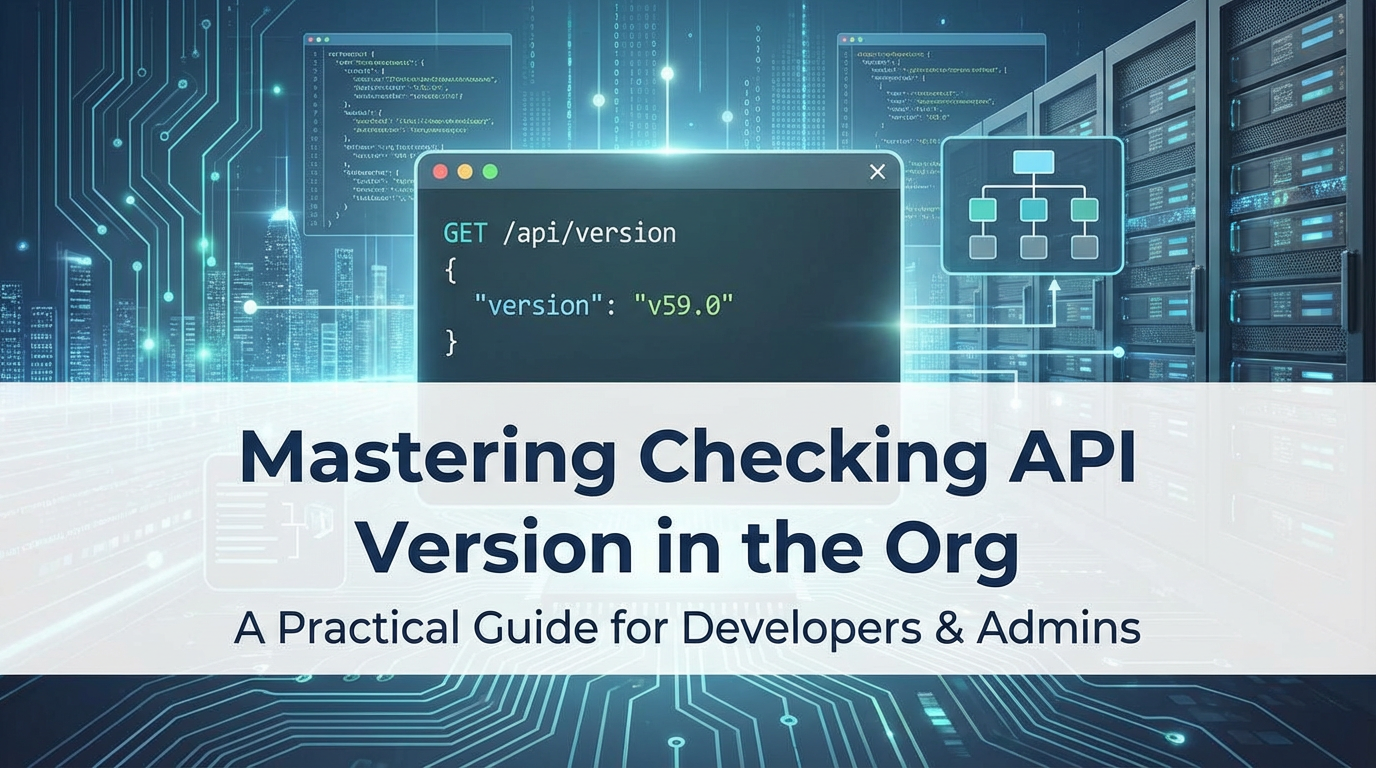 Mastering Checking API Version in the Org