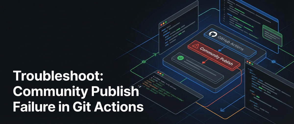Troubleshoot: Community Publish Failure in Git Actions