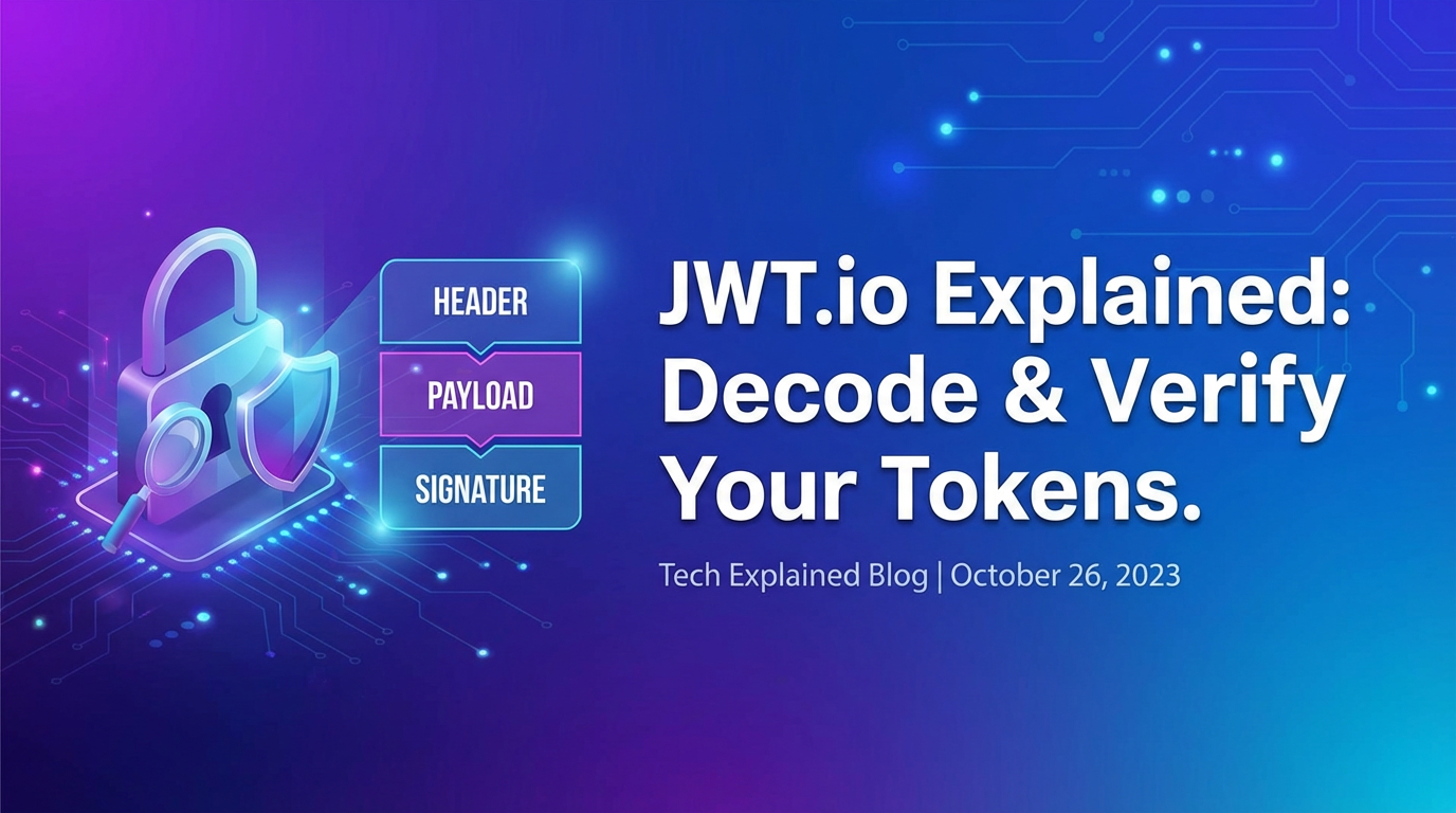jwt io Explained: Decode & Verify Your Tokens