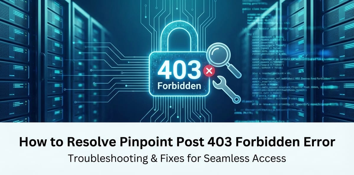 How to Resolve Pinpoint Post 403 Forbidden Error