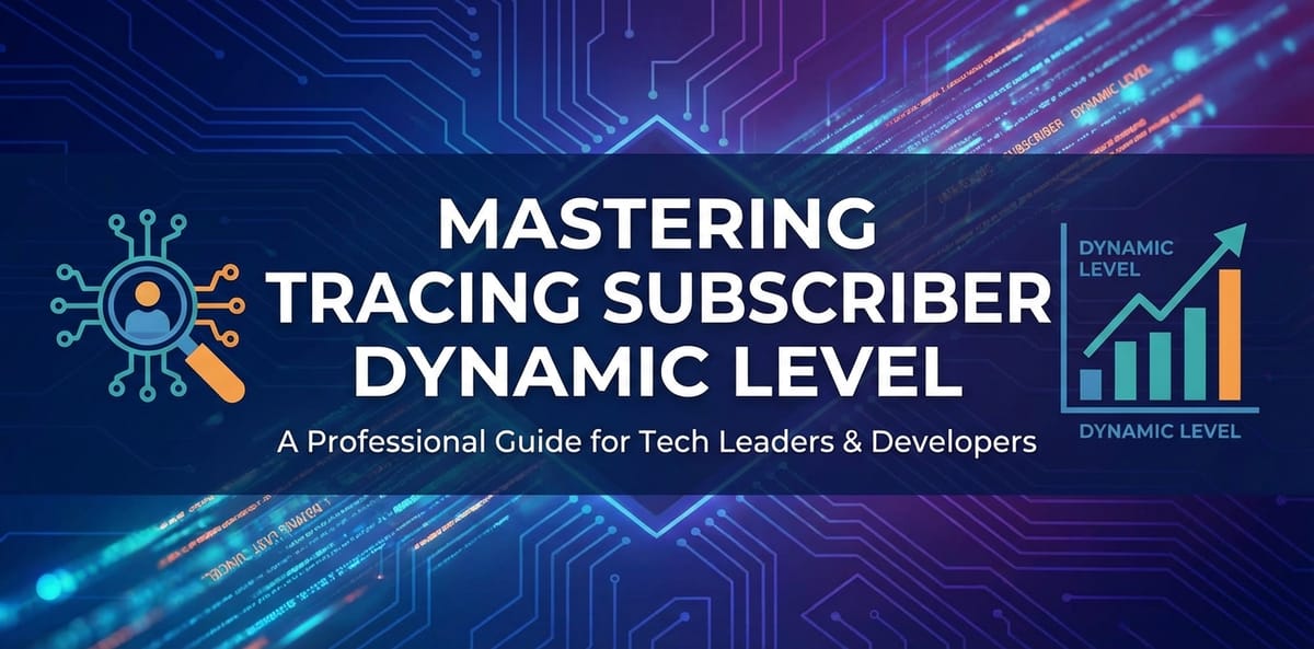 Mastering Tracing Subscriber Dynamic Level