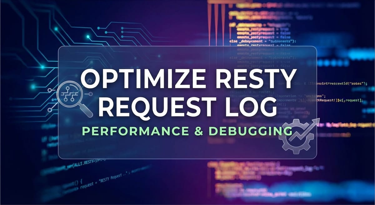 Optimize Resty Request Log for Performance & Debugging