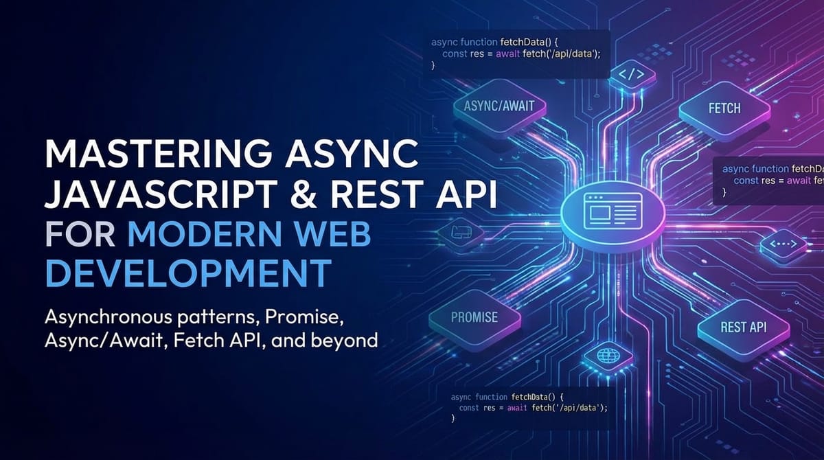Mastering Async JavaScript & REST API for Modern Web Development