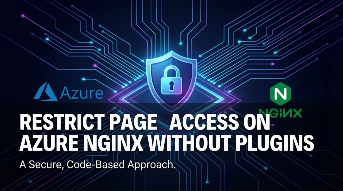 How to Restrict Page Access on Azure Nginx Without Plugins