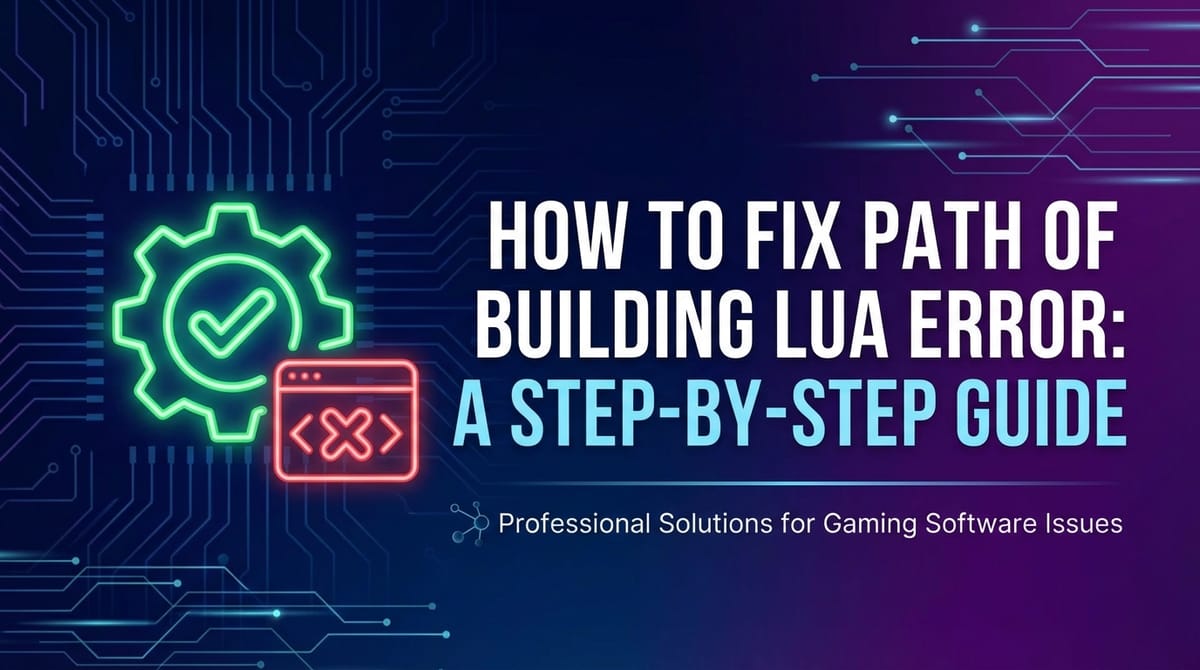 How to Fix Path of Building Lua Error: A Step-by-Step Guide