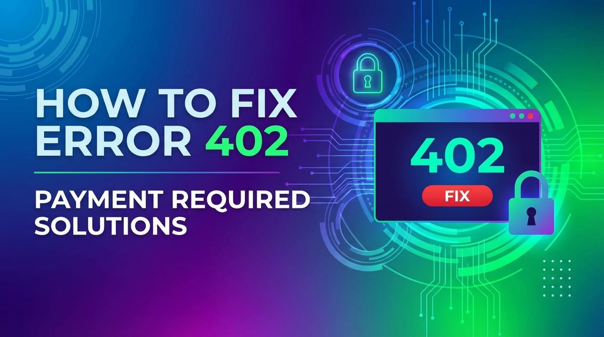 How to Fix Error 402: Payment Required Solutions