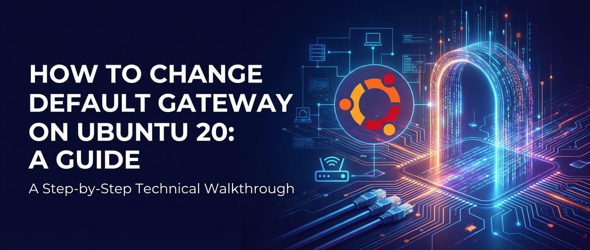 How to Change Default Gateway on Ubuntu 20: A Guide