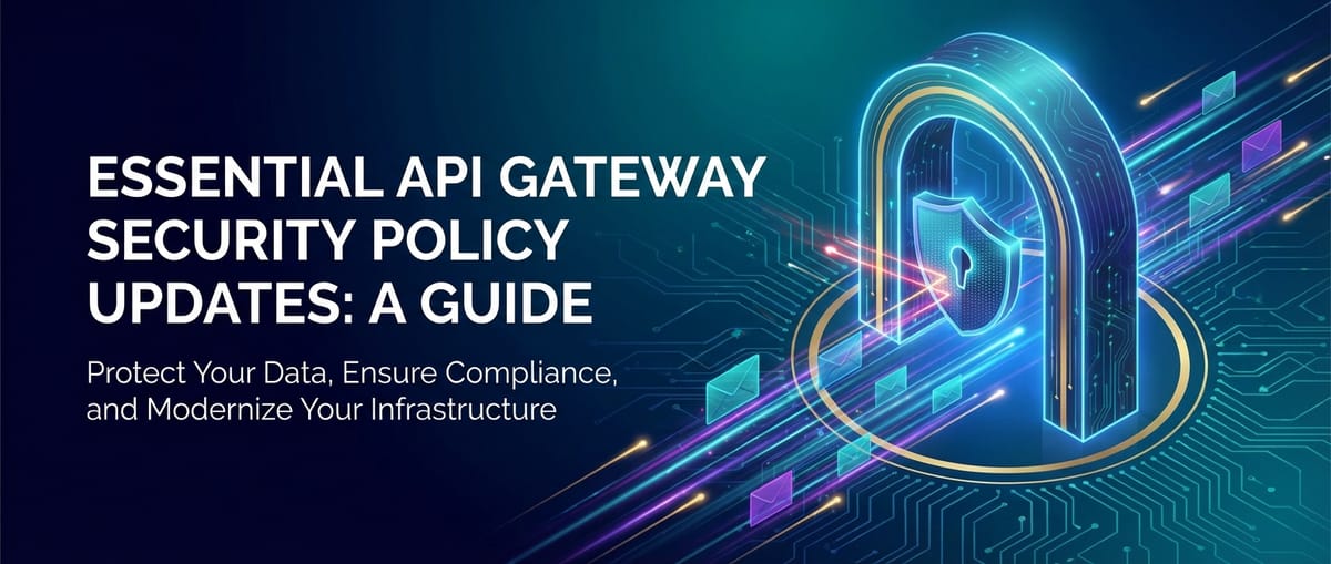 Essential API Gateway Security Policy Updates: A Guide